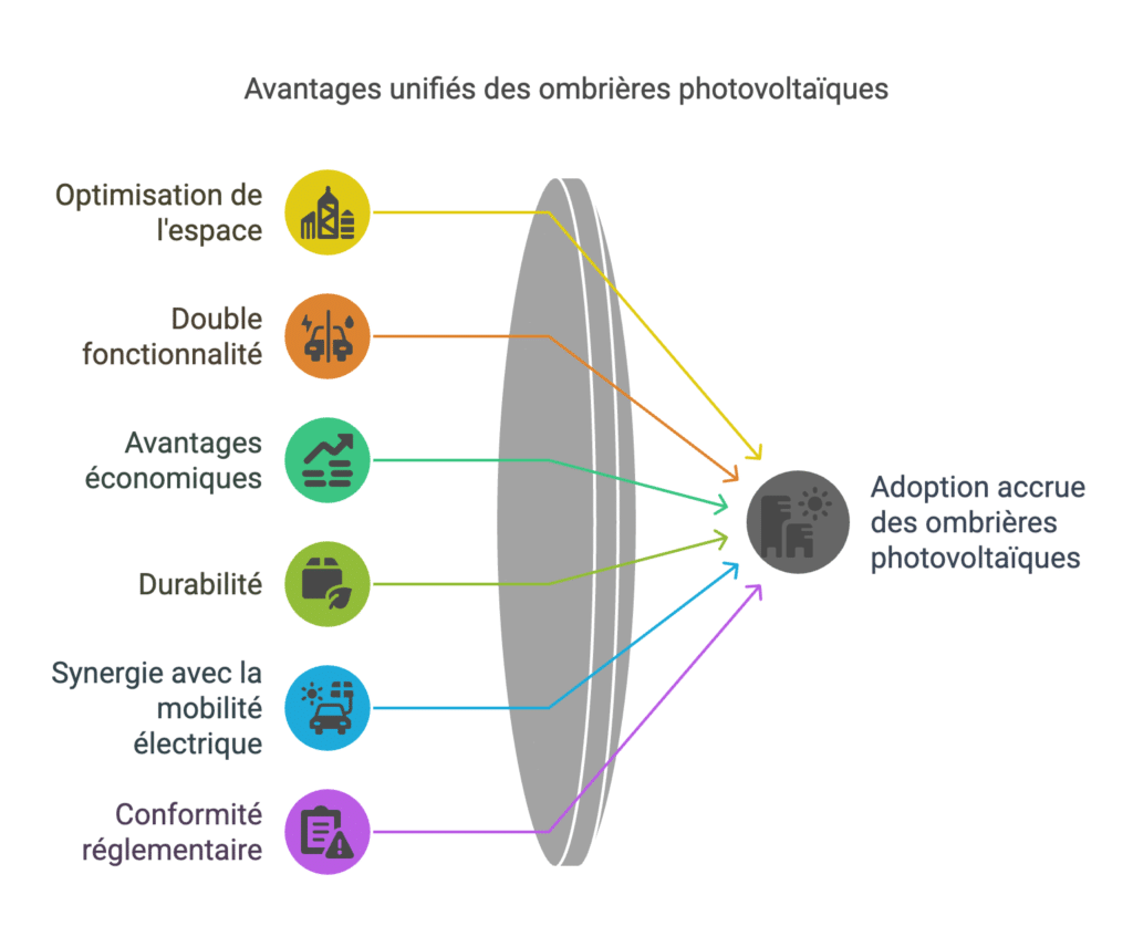 Avantages des ombrières