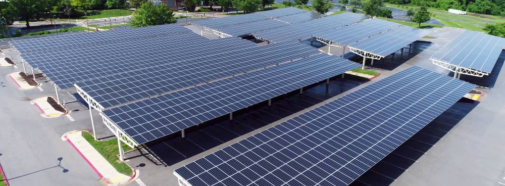 panneaux solaires rangés